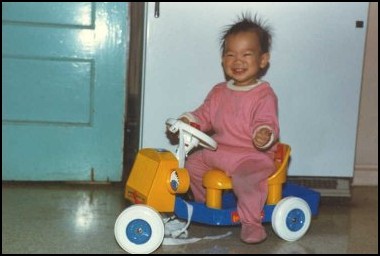 His fondness for cars started at a very young age.